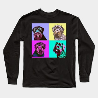 Wirehaired Pointing Griffons Pop Art - Dog Lover Gifts Long Sleeve T-Shirt